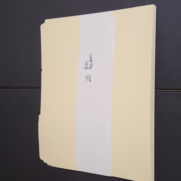 NWOT, 20 Off-white File Folders - Picture 1 of 4
